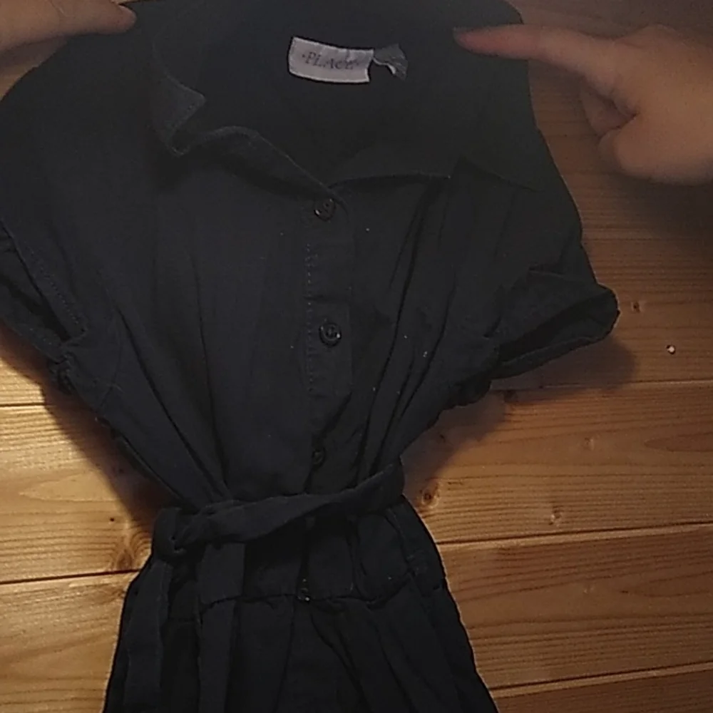 Girls size 7/8 Navy blue dresses all short sleeve set of 3 pre-owned condition